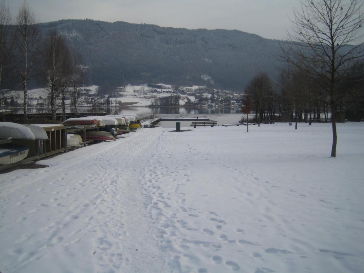 Kaernten Ossiacher See Apartment Zwei Zimmer Ferienwohnung Direkter Seezugang Strand Beheizte Schwimmhalle Bodensdorf Zewnętrze zdjęcie